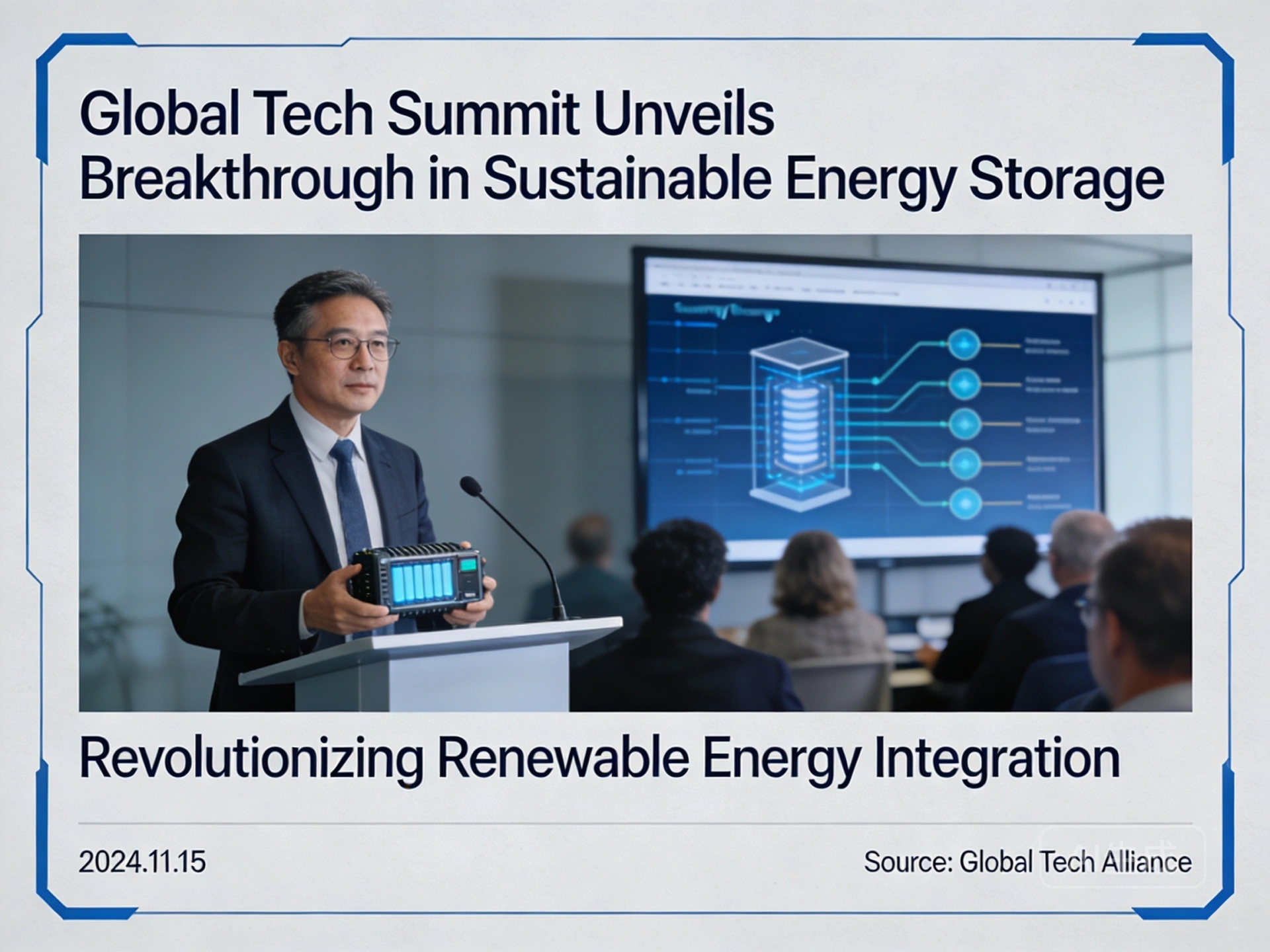 Global Tech Summit Unveils Breakthrough in Sustainable Energy Storage