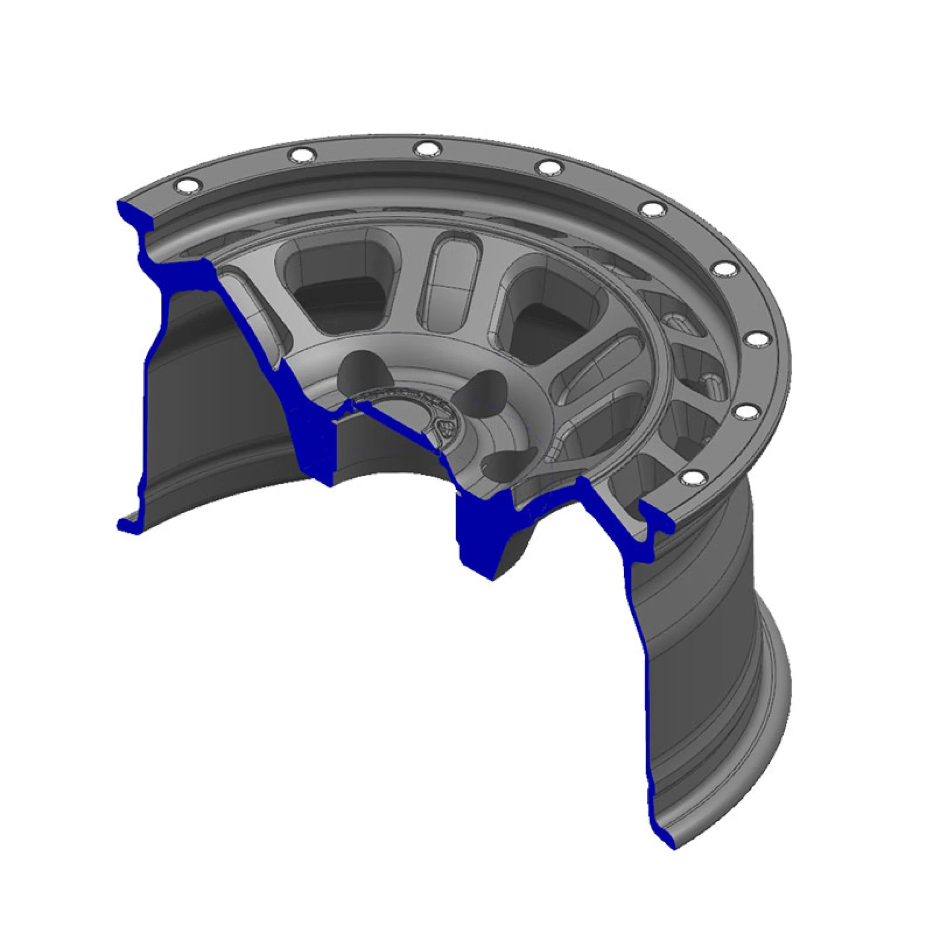 Wheelman 4x4 Alloy Wheels 17/18 Inches PCD 5x150 6x139.7 Off-Road Passenger Vehicle Wheels High Strength Suitable for Jeep SUVs