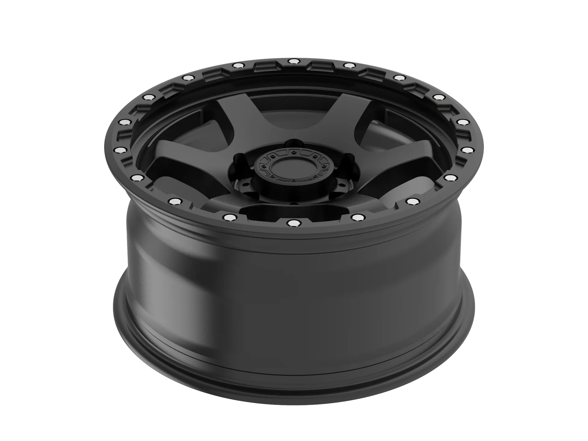 New Whirlman High-Quality Full Satin Black 5x150 Off-Road Truck Wheels 17-18 Inches Alloy 4x4 Beadlock Off-Road Multi-Spoke